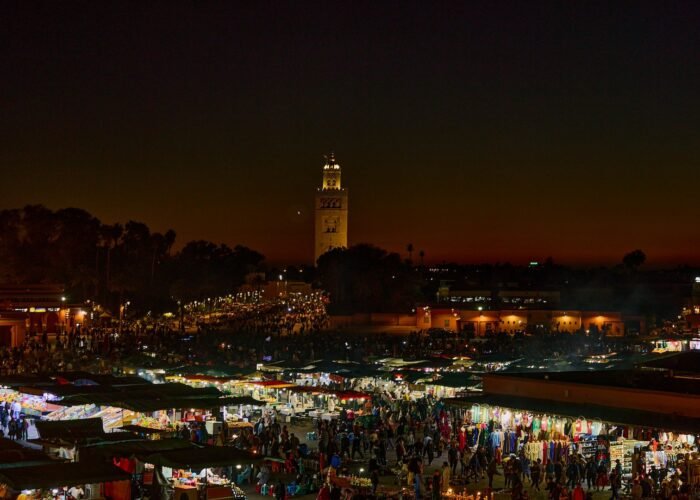 Plaza Jamaa el fna en Marrakech