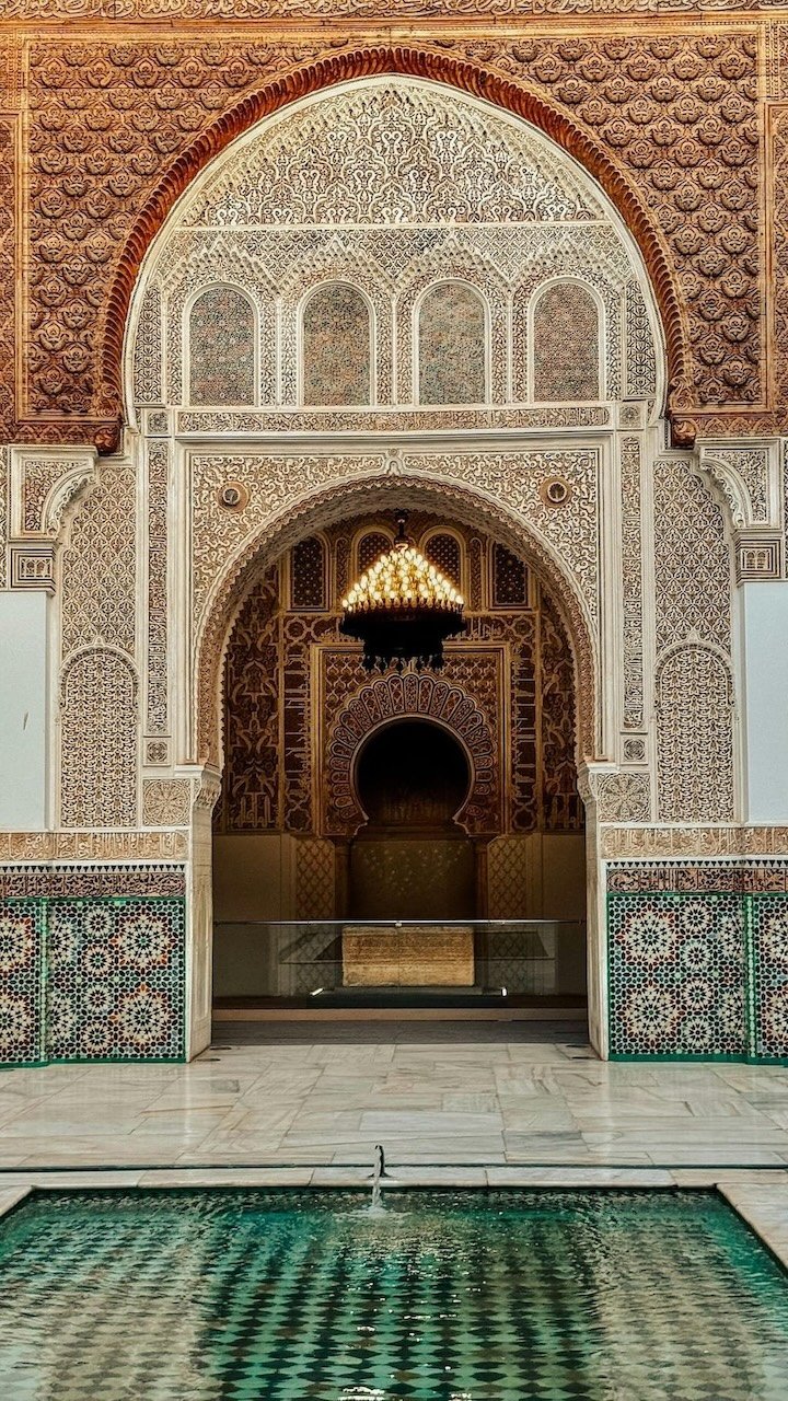 Patio de la Madraza Ben Youssef en Marrakech