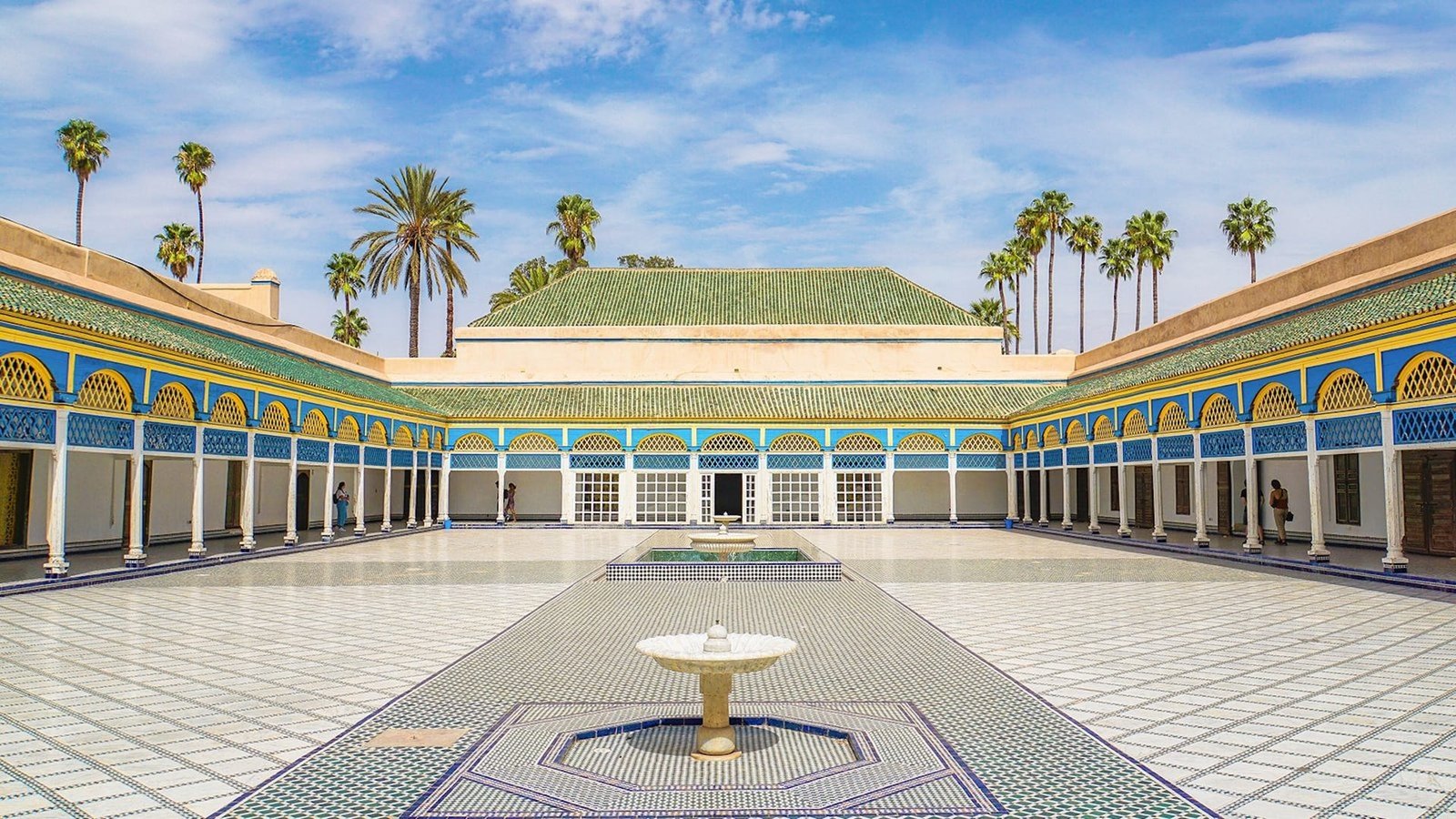 Patio del Palacio de la Bahía en Marrakech